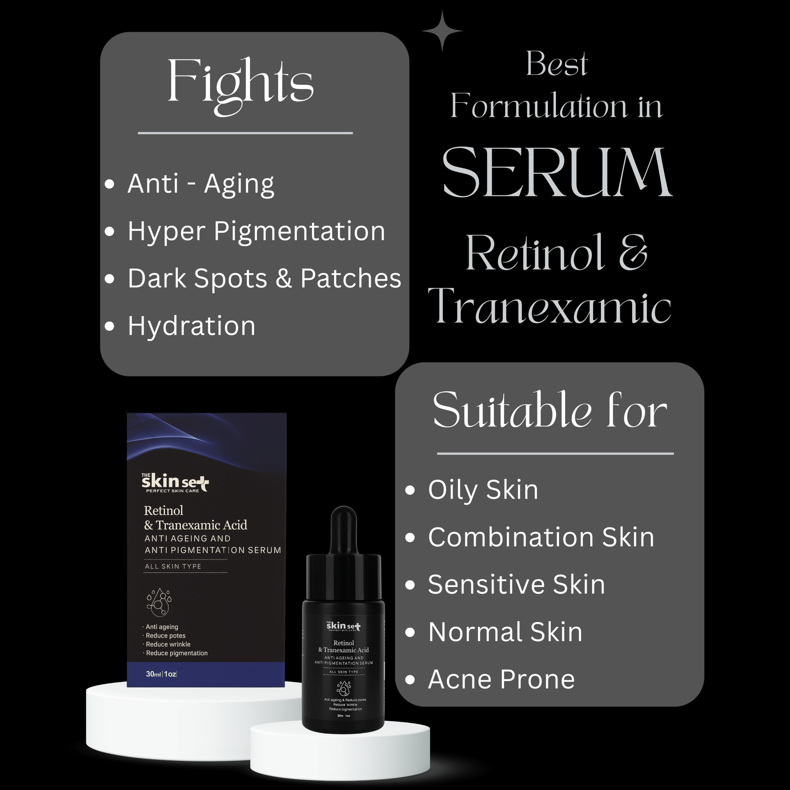 Retinol & Tranexamic Acid Anti-Ageing & Anti-Pigmentation Serum - Image 5